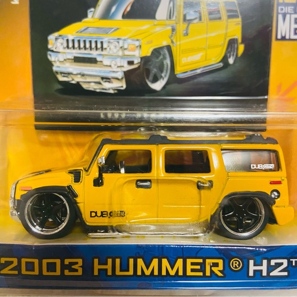 Jada Dub City 2003 Hummer H2 Yellow 1:64 - Picture 7 of 8